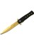 Populermarketim - Venom K033 Gold Kamp Çakı 23CM- Yarı Otomatik, Kemerlikli 1