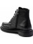 Siyah Deri Erkek Bot & Bootie E02600122203 4