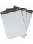 Orta Boy 100 Adet, 30X38-5 cm Cepli Plastik Kargo Poşeti Dayanıklı Su Geçirmez Gri Renk 1
