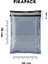 Orta Boy 100 Adet, 30X38-5 cm Cepli Plastik Kargo Poşeti Dayanıklı Su Geçirmez Gri Renk 5