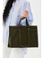 Paraşüt Kumaş Shopper Amelia Kadın Kol Çanta Haki 1