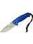 Populermarketim - 4-13-1 Mavi Kamp Çakı 19,5cm - Yarı Otomatik, Kemerlikli, Ipli, Oluklu 1