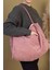 Lolita 00s Shopper Bag Fermuarlı, Astarlı , Kumaş, Kol Ve Omuz Çantası / Okul & Günlük 5