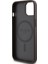 Apple iPhone 15 Kılıf Lisanslı M-Safe Şarj Özellikli Yazı Logolu Circle Classic Kapak Kahverengi 4