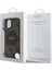 Apple iPhone 15 Kılıf Lisanslı M-Safe Şarj Özellikli Yazı Logolu Circle Classic Kapak Kahverengi 5
