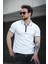Calep Yakası Şeritli Slim Fit Fermuarlı Polo Yaka Erkek Tshirt 1