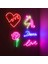 120 cm Kumandalı Neon LED Tasarım Duvar Dekor Aydınlatması - Özelleştirilebilir LED Tabela-56 2