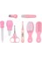 8 Parça Bebek Bakım Seti Pembe Renk Hassas Tırnak Bakımı ve Hijyen İçin 2