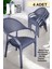 Bambu Rattan Kollu Sandalye Koltuk 4'lü Set 1