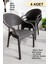 Bambu Rattan Kollu Sandalye Koltuk 4'lü Set 1