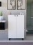 %100 Mdf Ayarlanabilir Raflı Metal Ayaklı Beyaz Kiler Dolabı, 2 Kapaklı Çok Amaçlı Dolap, Mutfak Dolabı, Banyo Dolabı (BD08) 1