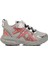 Gümüş Pembe Cırtlı Fileli Hafif Kız Çocuk Spor Ayakkabı F 3