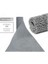 120 x 1000 cm Gri Kıvırcık Paspas-Halı Kaymaz Yolluk Lidya 14MM 1