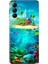 Samsung Galaxy A14 Kılıf Tasarım Esnek Silikon Island 1