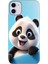 Apple iPhone 11 Kılıf Renkli Temalı iPhone 11 Silikon Panda 1