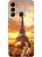 Spark 8c Kılıf Renkli Temalı Tecno 8c Silikon Eyfel 1