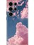 Samsung Galaxy S24 Ultra Kılıf Renkli Esnek Silikon Pembe Bulut 1