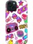 iPhone 13 - 14 Kılıf Desenli Kapak Renkli Tpu Uv 90'lar 1
