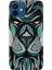 Apple iPhone 12 Kılıf Renkli Baskılı Silikon Lion Mandala 1