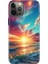 Apple iPhone 12 Pro Kılıf Tasarım Baskılı Silikon Okyanus 1