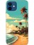 Apple iPhone 12 Kılıf Renkli Baskılı Silikon Malibu 1