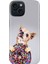 iPhone 13 - 14 Kılıf Desenli Kapak Renkli Tpu Uv Donut Dog 1