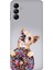 Samsung Galaxy A15 Kapak Kılıf SM-A15 Tasarım Esnek Silikon Donut Dog 1