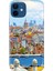Apple iPhone 12 Kılıf Renkli Baskılı Silikon Istanbul 1