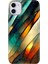 Apple iPhone 11 Kılıf Renkli Temalı iPhone 11 Silikon Flora Mermer 1