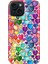 iPhone 15 Uyumlu Kılıf Desenli Kapak Renkli Tpu Uv Kalp Çizim 1