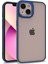 Apple iPhone 12 Pro Uyumlu Mor Kılıf Kamera Çıkıntılı Arkası Şeffaf Hassas Tuşlu 4