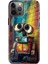Apple iPhone 12 Pro Kılıf Tasarım Baskılı Silikon Robotic 1