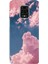 Xiaomi Redmi Note 9 Pro - 9s Kılıf Renkli Esnek Silikon Pembe Bulut 1