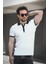 Ferruc Çizgili Likralı Slim Fit Renkli Polo Yaka Örme Erkek Triko Tshirt 1