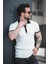 Ferruc Çizgili Likralı Slim Fit Renkli Polo Yaka Örme Erkek Triko Tshirt 3