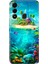 Spark 8c Kılıf Renkli Temalı Tecno 8c Silikon Island 1