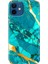 Apple iPhone 12 Kılıf Renkli Baskılı Silikon Prag Mermer 1