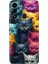 Spark 8c Kılıf Renkli Temalı Tecno 8c Silikon Kedi Ordusu 1
