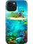 iPhone 13 - 14 Kılıf Desenli Kapak Renkli Tpu Uv Island 1