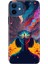 Apple iPhone 12 Kılıf Renkli Baskılı Silikon Girdap 1