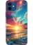 Apple iPhone 12 Kılıf Renkli Baskılı Silikon Okyanus 1