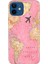 Apple iPhone 12 Kılıf Renkli Baskılı Silikon Map 1