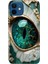 Apple iPhone 12 Kılıf Renkli Baskılı Silikon Tanrıça Gözü 1