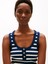 Slım Henley GB Scoop-Nk Tank Top Kadın Mavi T-Shirt - WW0WW43920 5