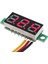3 Kablo Mini Dijital Voltmetre 0.28INCH 0-100V Dc 3