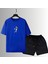 Edin Dzeko Sırt Futbol Forma Baskılı Unisex Kısa Kollu Tişört Regular Fit T-Shirt Şort Takımı 2