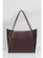 Kadın Kahverengi Fermuarlı Shopper Çanta 2