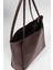 Kadın Kahverengi Fermuarlı Shopper Çanta 3