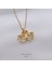 Çelik Altın Rengi Kuğu Kolye 1