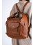 Kadın Yumuşak Deri Taba Hem Kol Hem Sırt Çantası 3